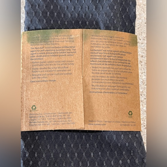 NWT Norwex BUNDLE 4 pcs NAPKINS Antibact REUSABLE - Picture 4 of 9